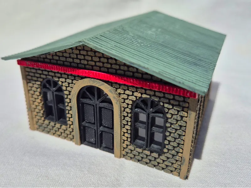 H0 scale brickwall storage