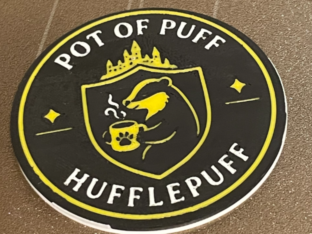 Pot of Puff – Magic House Coffee Coaster 