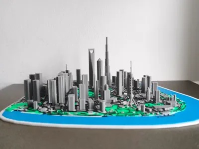 Shanghai Lujiazui Financial Center Scale Model (Shanghai CBD)