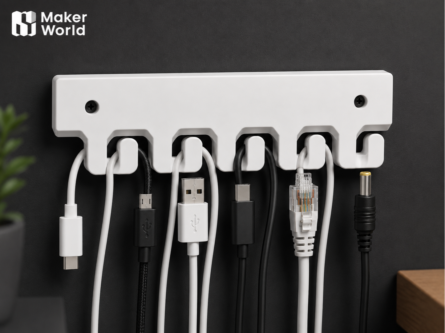 Universal Cable Holder | Wall Mounted Cable Tool