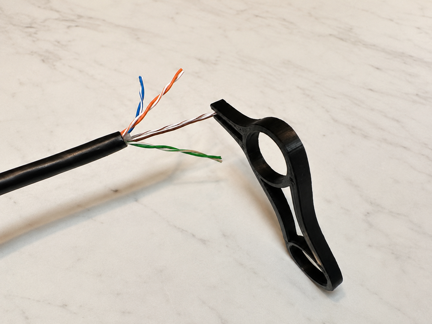 RJ45 Ethernet Prep Tool - Cable Straightener