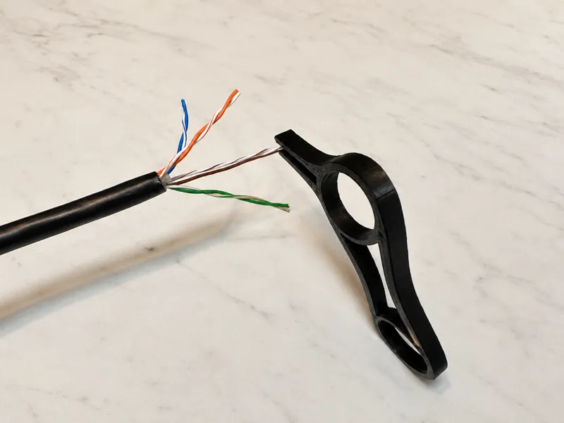 RJ45 Ethernet Prep Tool - Cable Straightener