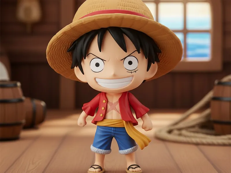 luffy chibi one piece anime