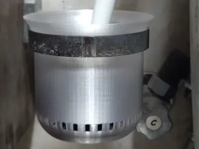 Toilet brush cup (for replacing toilet brush cups with wall-mounted holders)