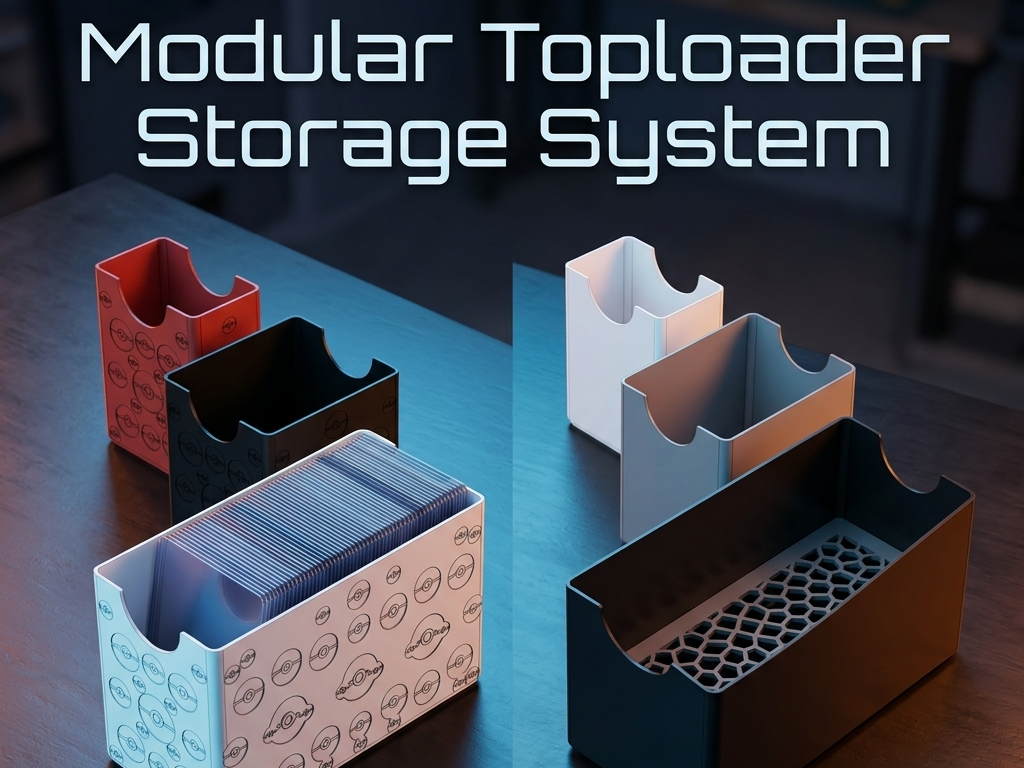 Modular TCG Toploader Storage Box System (S, M, L)
