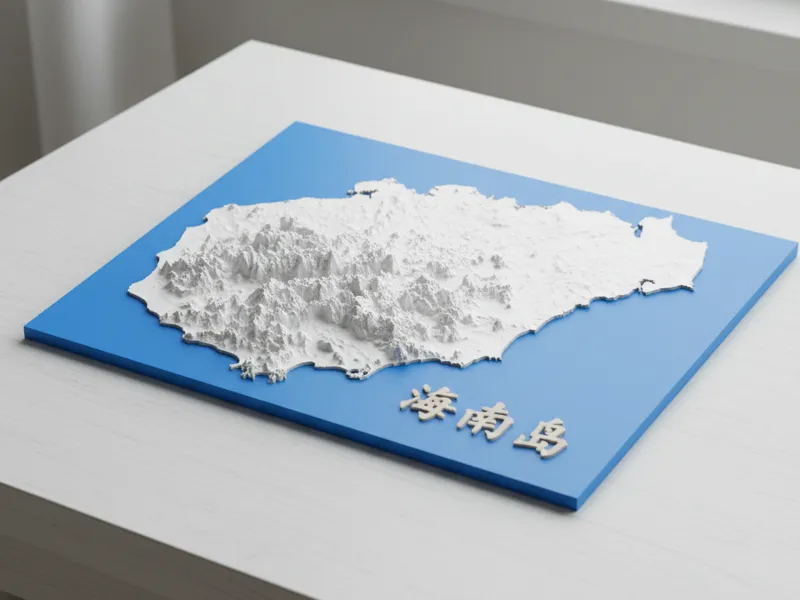 海南岛 地理模型