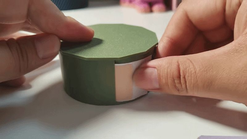 牛皮纸贴纸收纳盒
