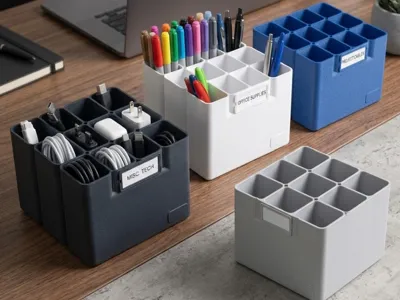 Simple Desk Cable Organizer 