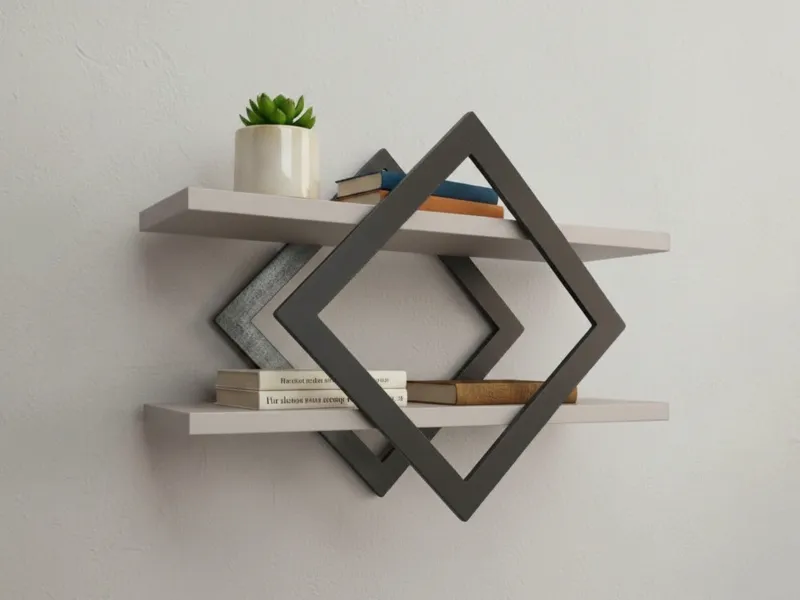 Romano double geometric shelf