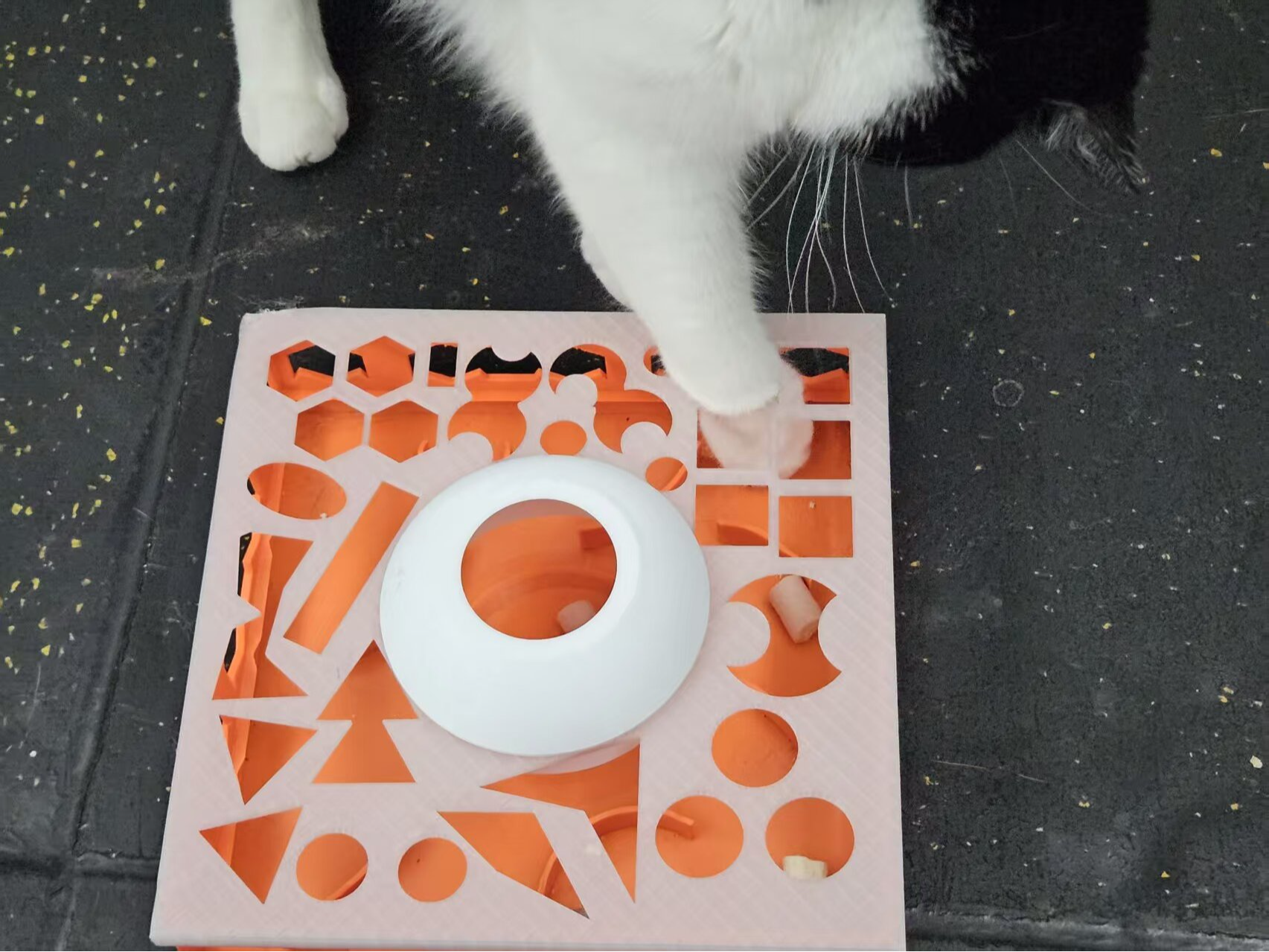 高难度猫猫迷宫找食玩具