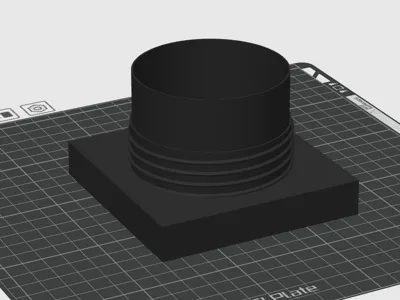 enclosure exhaust fan - 90 fan to 80mm exhaust port (optimized duct)