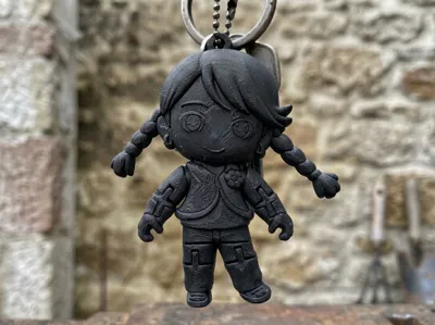 Girl Chibi Mini Figure Keychain