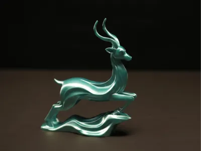 Deer Art Ornament
