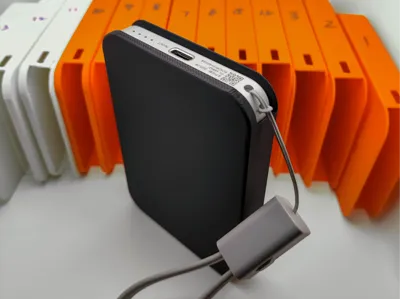 Xiaomi ultra-thin power bank with built-in cable (5000mAh) protective case (iPhone 12 mini custom size version)