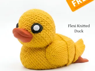 FREE Flexi Knitted Duck STL 