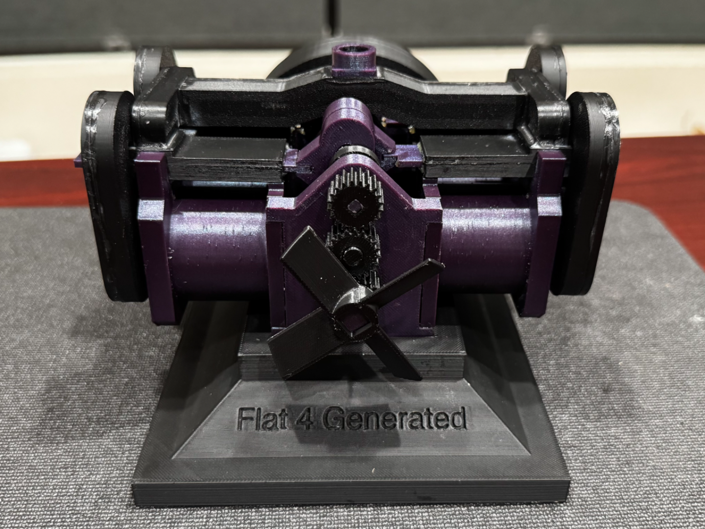 70cc Flat 4 Compressed Air Engine Model