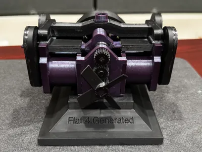94cc Flat 4 Compressed Air Engine Model