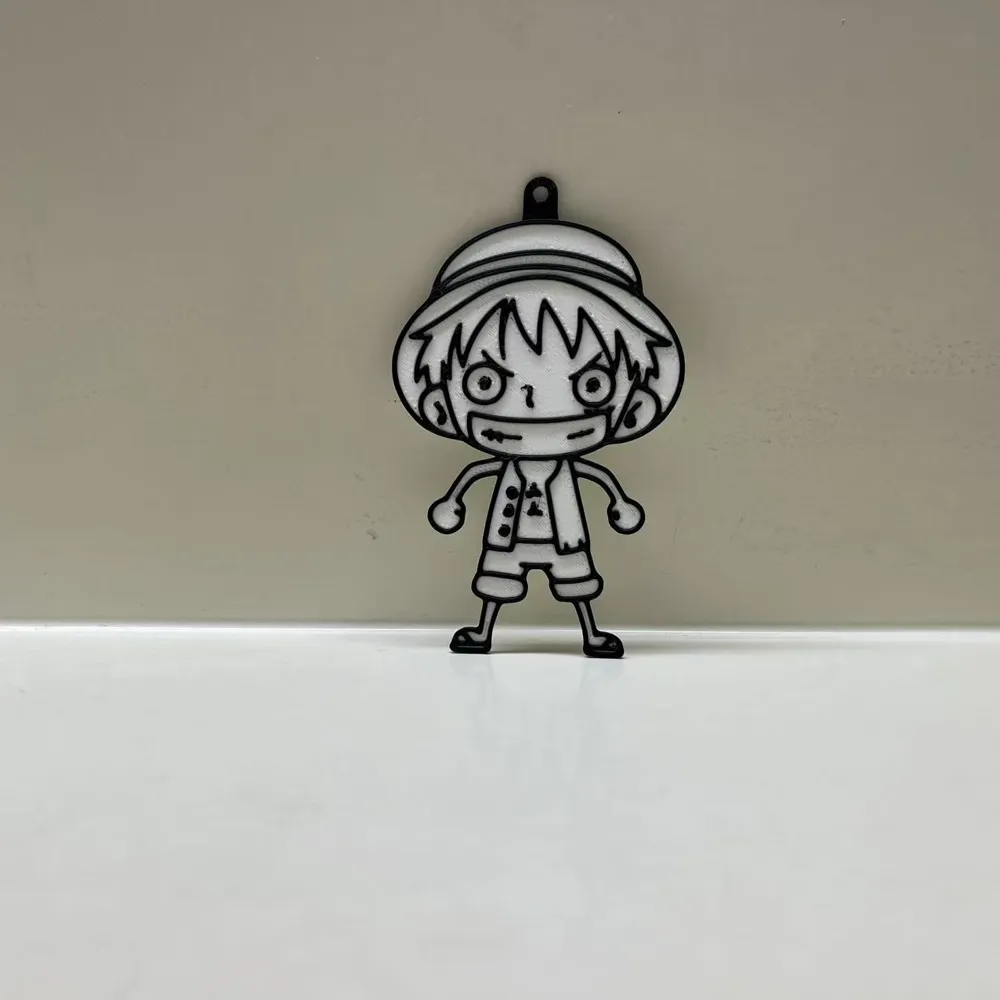Pingente para Colorir do Luffy - Cartão Artesanal DIY de Pintura e ...