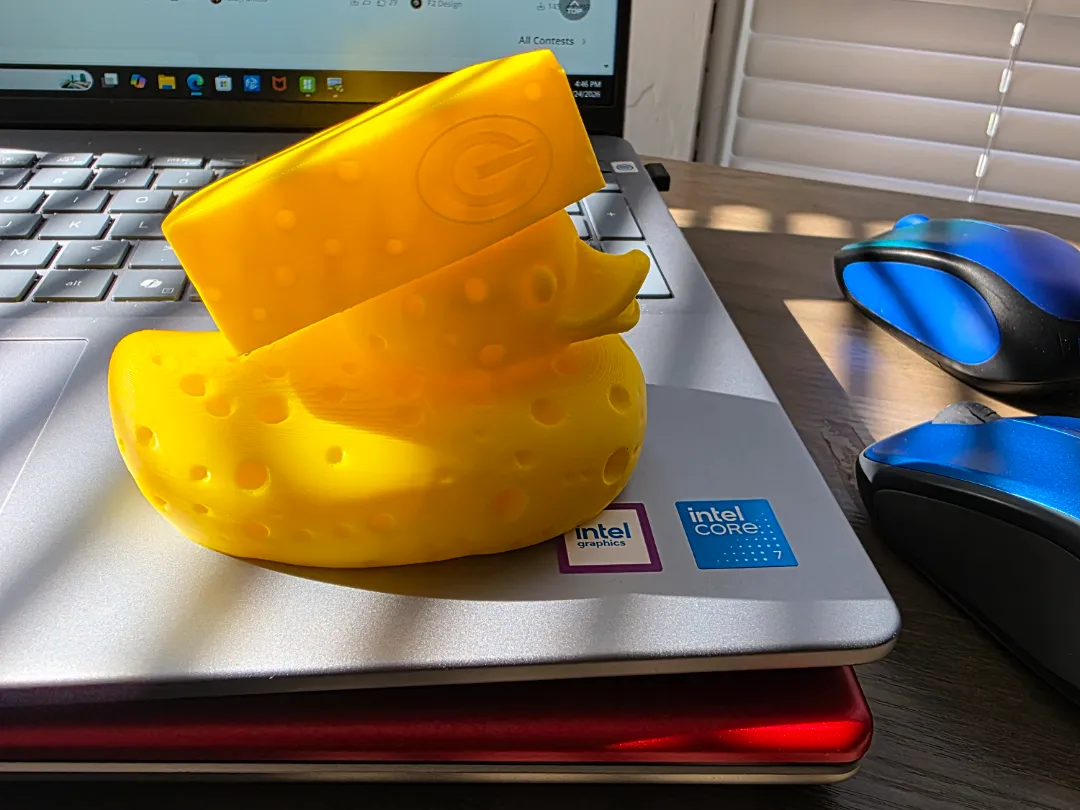 Cheesy Duck - Free 3D Print Model - MakerWorld