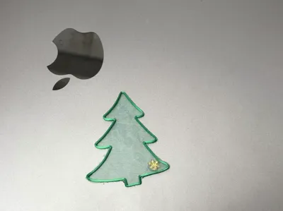 Organza Christmas Tree Bookmark