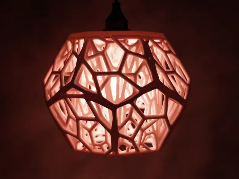 Hanging Dodeca Voronoi Lamp