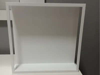Open-sided display frame
