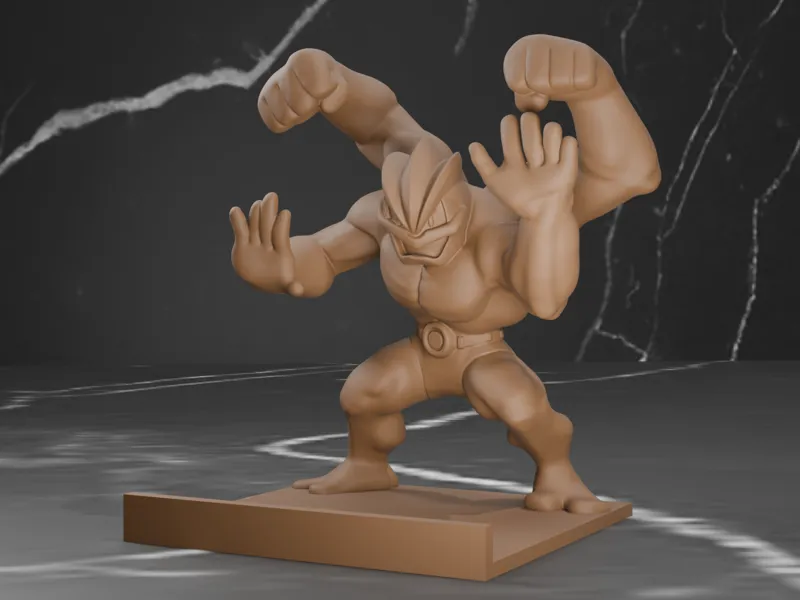 Machamp - Pokemon Phone Stand