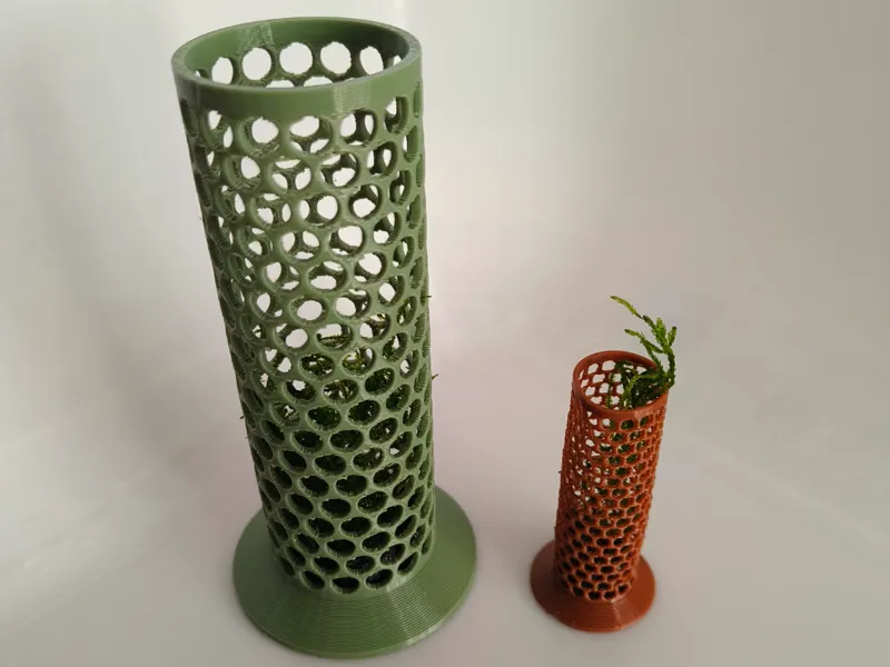 Shrimp Fish Aquarium Moss Tower round holes