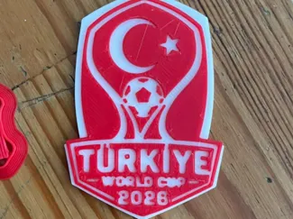 Türkiye World Cup 2026 Fan Keychain