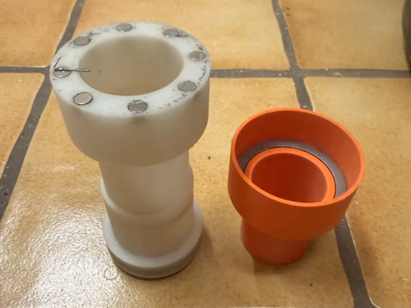 Magnetische Schlauchstutzen für Absauganlage