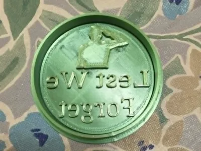 Lest we forget cookie cutter and stamp