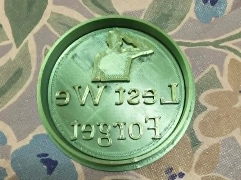 Lest we forget cookie cutter and stamp