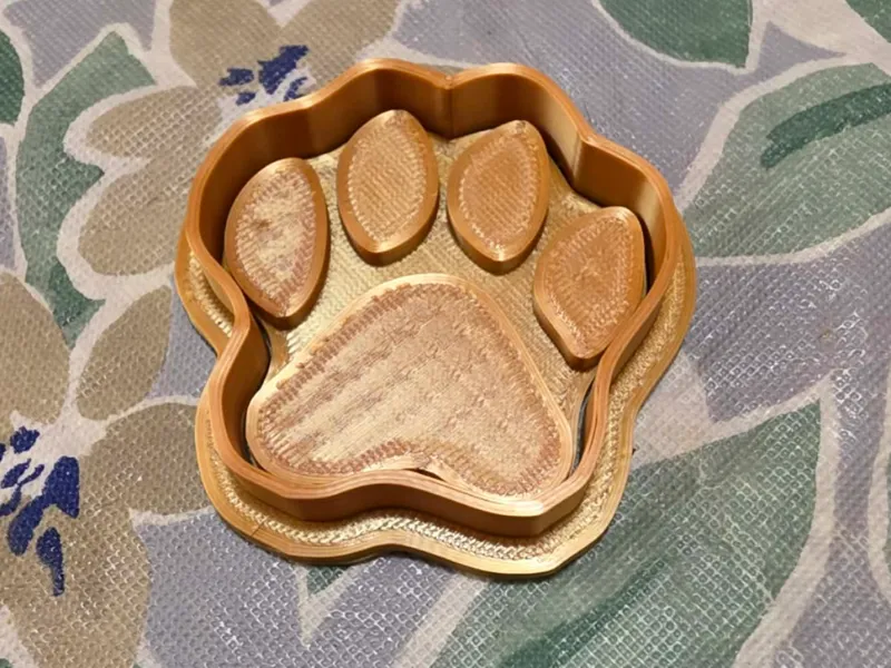 paw print cookie cutter and stamp