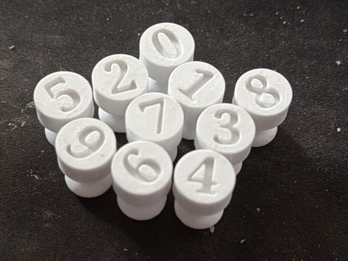 Engraved Number Stamps