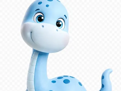 Blue baby dragon for cake