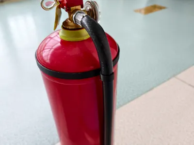 Fire extinguisher hose clamp .3mf