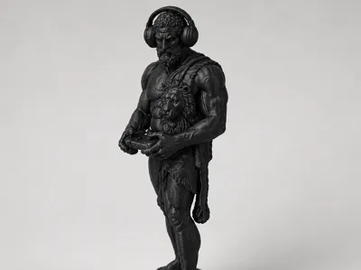 Gamer God — Greek Hero Statue Gamer