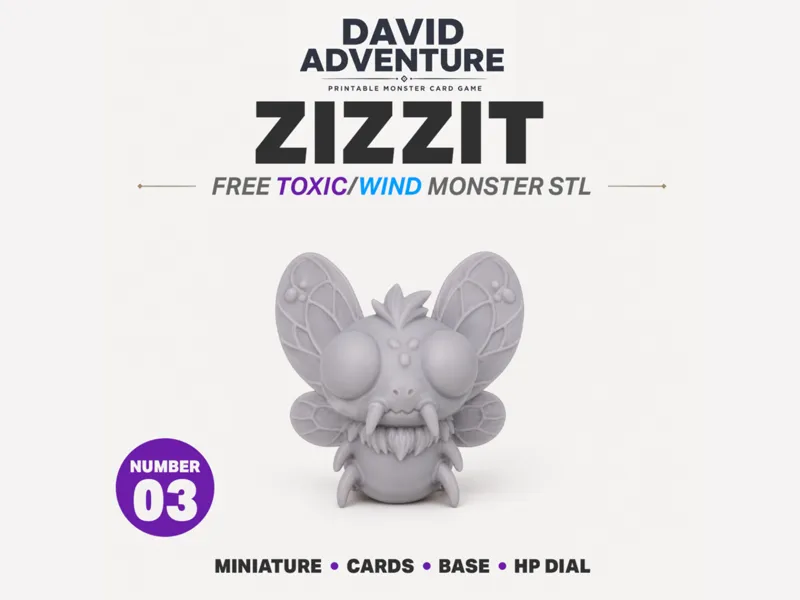 Cute Poison Monster for Tabletop Card Game