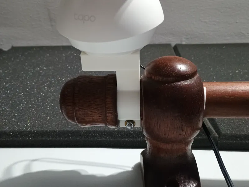 Suporte de câmera TP-kink/Sonoff em tubo 32.5mm