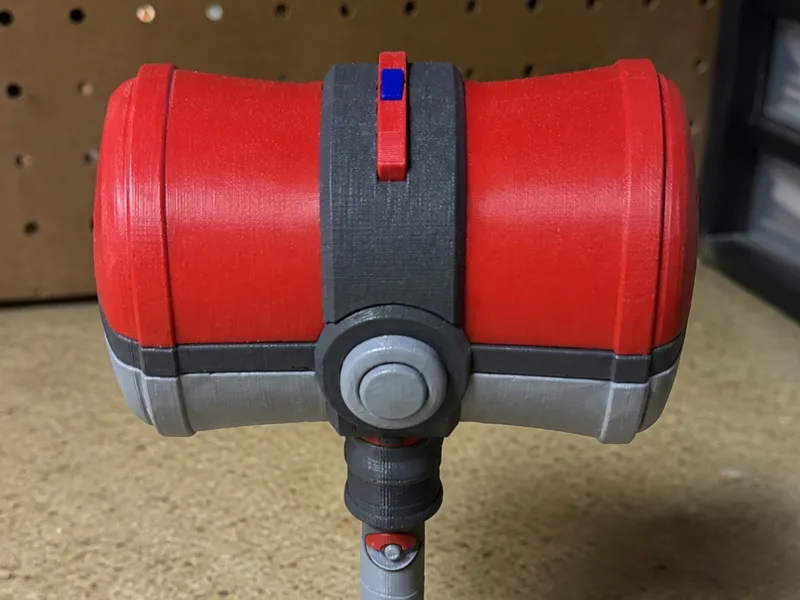 poke ball hammer with supports