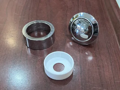Cistern flush button reinforcement (Leroy Merlin)