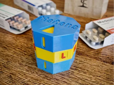 JAVIBA Octagonal Pillbox - Morning & Night