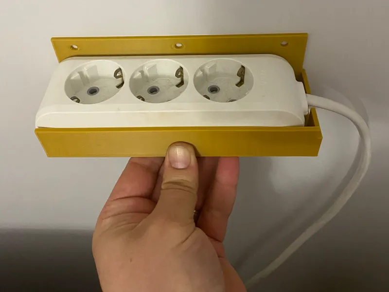 three-way power strip fixing bracket