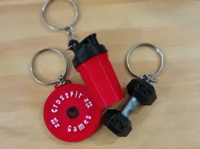 FITNESS keychains set