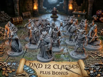 D&D slim set for 12 players + bonus
