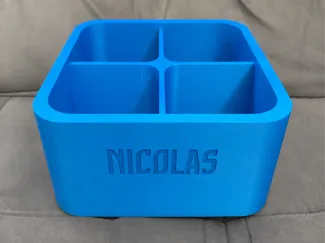 Caixa paramétrica com divisórias - Personalizável