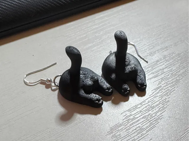 Cat Butt with Balls Earrings