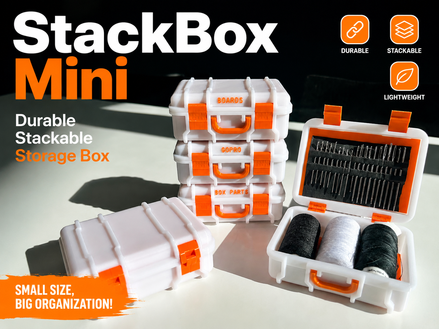 StackBox Mini – Durable Stackable Storage Box