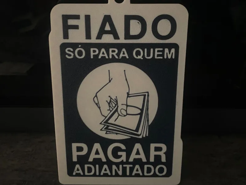Placa fiado 