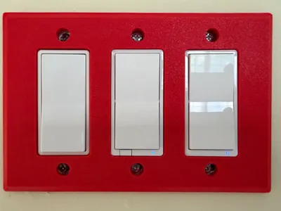 decora 3 gang wallplate template cover
